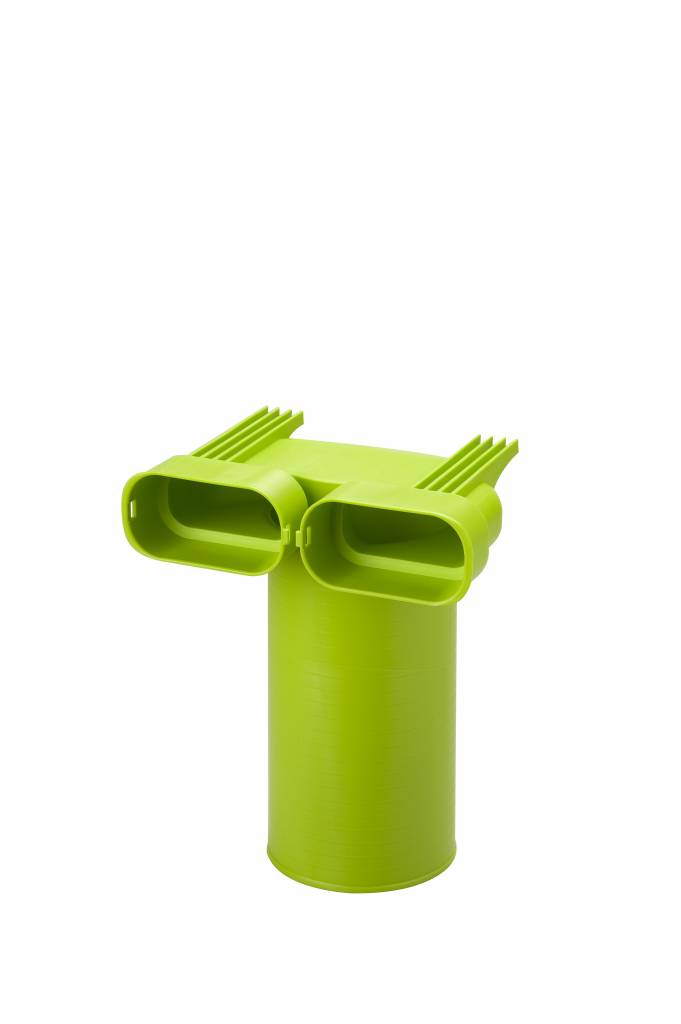Air Excellent AE35sc Ventieladapter 90° 125 met 1 afdekkap afbeelding 1