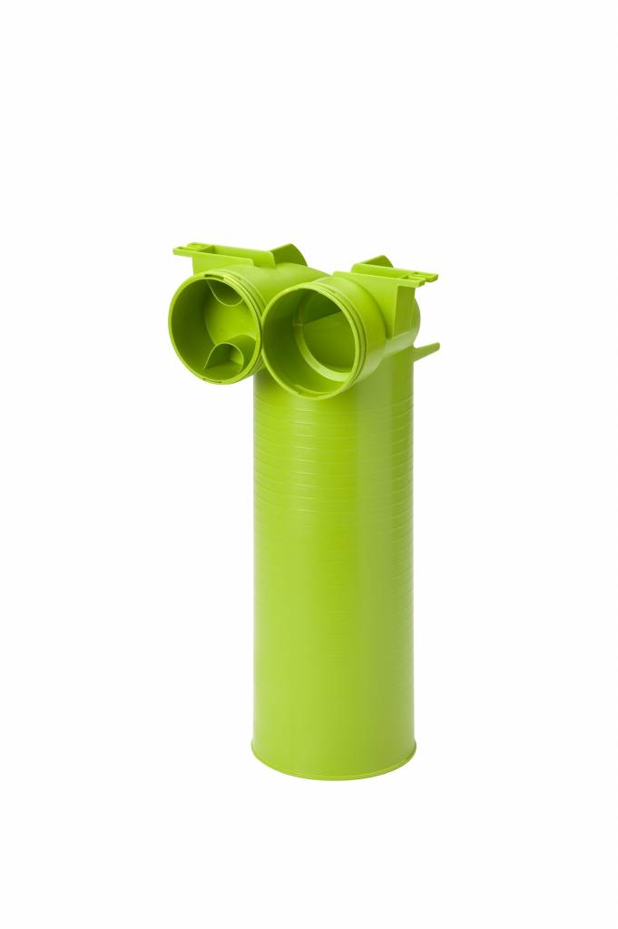 Air Excellent AE48c Ventieladapter 90° 125 met 1 afdekkap