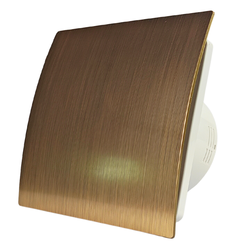 Badkamer/toilet ventilator - met timer - Ø100mm - goud afbeelding