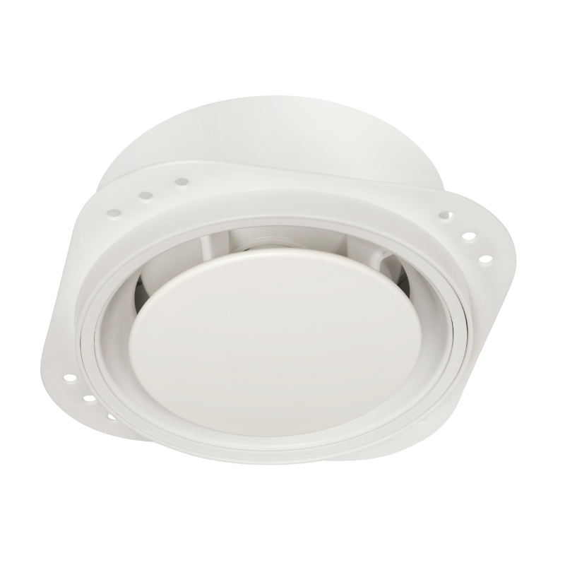 NoShow designventiel stretch - spanplafond - Ø 125mm - toevoer/afvoer - WIT afbeelding