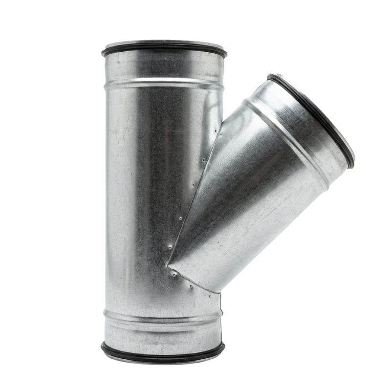 T-stuk 45graden - Ø100mm x Ø100mm x Ø100mm afbeelding 1