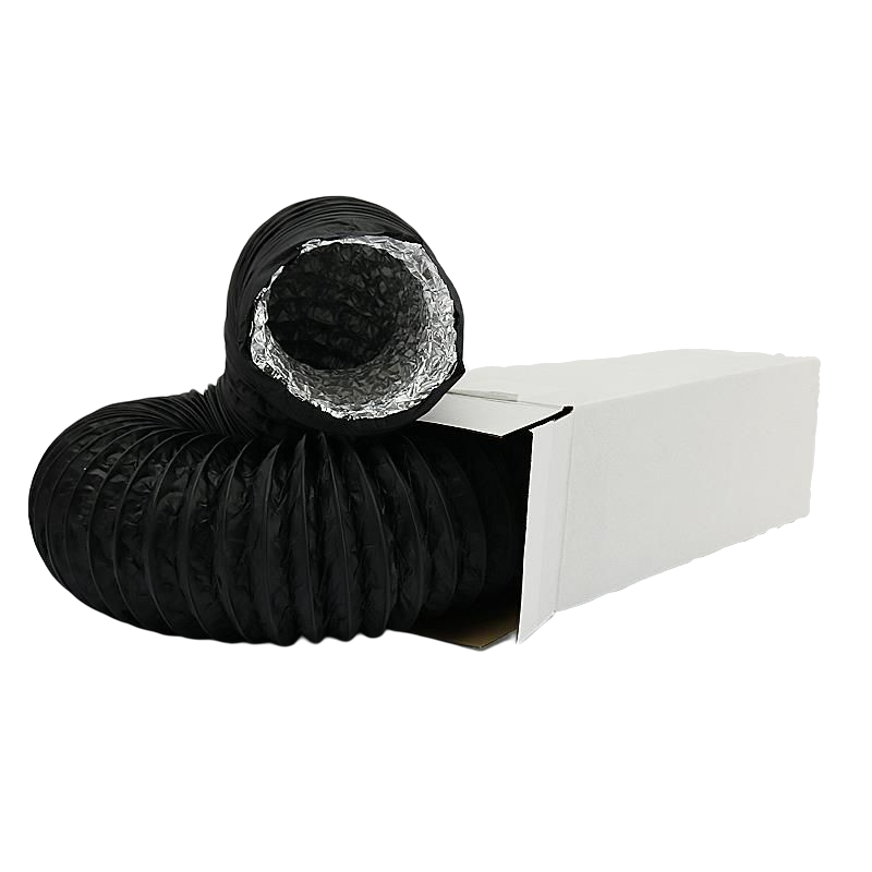 Flexibele ventilatieslang ongeïsoleerd - Zwart - Ø 80mm - DOOS a 10 METER afbeelding 1