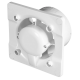 Whisper pro-design badkamerventilator - Ø100mm - met nalooptimer en vochtsensor - vlak glas - mat witthumbnail