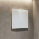Whisper pro-design badkamerventilator - Ø100mm - met nalooptimer en vochtsensor - vlak glas - mat witthumbnail