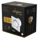 Whisper pro-design badkamerventilator - Ø100mm - met nalooptimer en vochtsensor - vlak glas - mat witthumbnail