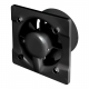 Whisper Pro-Design badkamerventilator - Ø125mm - aan/uit - gebogen kunststof - wit - zwarte ventilatorthumbnail