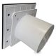 Badkamer/toilet ventilator - standaard - Ø125mm - vlak glas - mat zwartpy thumbnail