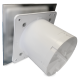 Badkamer/toilet ventilator - met timer & vochtsensor - Ø125mm - RVS vlak thumbnail