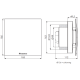 Renson Waves badkamer/toilet ventilator - app gestuurd - geur en vochtsensor - Ø 100/125mmthumbnail