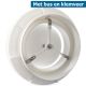 Ventilatie ventiel kunststof rond 100mm wit met klemveren en busthumbnail