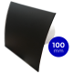Badkamer/toilet ventilator - standaard - Ø100mm - gebogen glas - mat zwart thumbnail