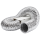 Ongeïsoleerde flexibele slang - Ø160mm - 1 meter - aluminiumthumbnail