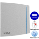 S&P Silent Design 100 CHZ TIMER + VOCHTSENSOR Badkamer/ toilet ventilator - Ø100mm (zilver)thumbnail