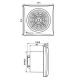 S&P Silent 300 CRZ -NALOOPTIMER- Badkamer/ toilet ventilator - Ø150mmthumbnail