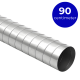 Filterfabriek Huismerk Spirobuis dia 125 mm - lengte 90cm - rond gegalvaniseerdthumbnail