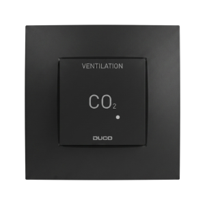 Duco CO2 ruimtesensor zonder bediening RF/bedraad - Zwart Duco CO2 ruimtesensor zonder bediening RF/bedraad - Zwart