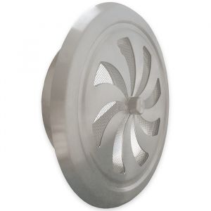 Afsluitbaar rooster Ø125mm - RVS