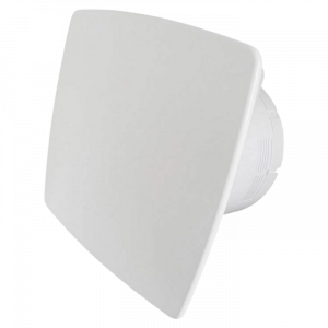 Whisper pro-design badkamerventilator - Ø100mm - met nalooptimer en vochtsensor - bold line - kunststof - wit Whisper pro-design badkamerventilator - Ø100mm - met nalooptimer en vochtsensor - bold line - kunststof - wit