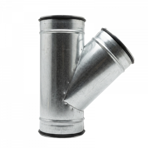 T-stuk 45graden - Ø160mm x Ø160mm x Ø160mm T-stuk 45graden - Ø160mm x Ø160mm x Ø160mm