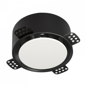 NoShow 2.0 instucbaar designventiel 125mm - toevoer/afvoer - ZWART NoShow 2.0 instucbaar designventiel 125mm - toevoer/afvoer - ZWART