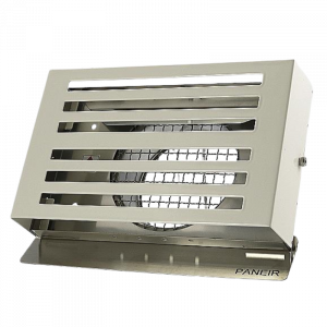 Design gevelkap PREMIUM LINE -BETA- Ø 160mm met grofmazig gaas - WIT RAL9010