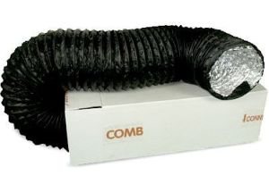 Flexibele ventilatieslang ongeïsoleerd - Zwart - Ø 200mm - DOOS a 10 METER Flexibele ventilatieslang ongeïsoleerd - Zwart - Ø 200mm - DOOS a 10 METER