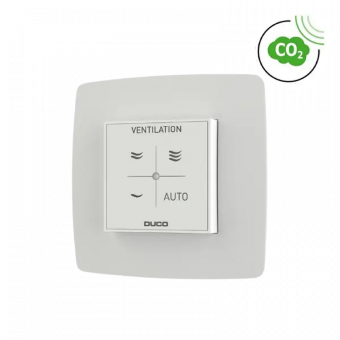 DucoBox Silent 2.0 All-In-One CO₂ – 400 m³/h – Randaarde - ingebouwde vochtsensor + RF-bediening met CO₂-sensor + CO₂-ruimtesensor DucoBox Silent 2.0 All-In-One CO₂ – 400 m³/h – Randaarde - ingebouwde vochtsensor + RF-bediening met CO₂-sensor + CO₂-ruimtesensor