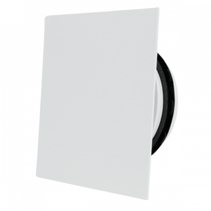 Ducovent Design vierkant XL ventilatieventiel wit Ø125 mm