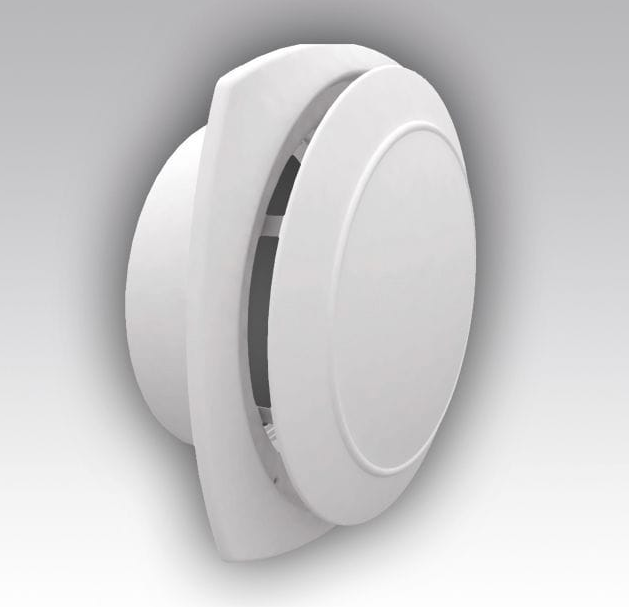 Kunststof ventilatierooster Ø200mm - afvoer - wit Kunststof ventilatierooster Ø200mm - afvoer - wit