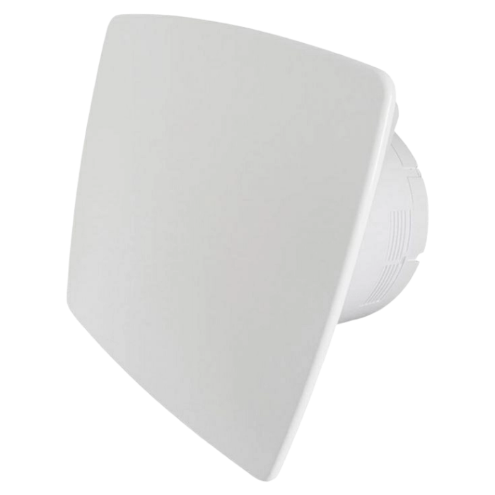 Whisper pro-design badkamerventilator - Ø100mm - met nalooptimer en vochtsensor - bold line - kunststof - wit Whisper pro-design badkamerventilator - Ø100mm - met nalooptimer en vochtsensor - bold line - kunststof - wit