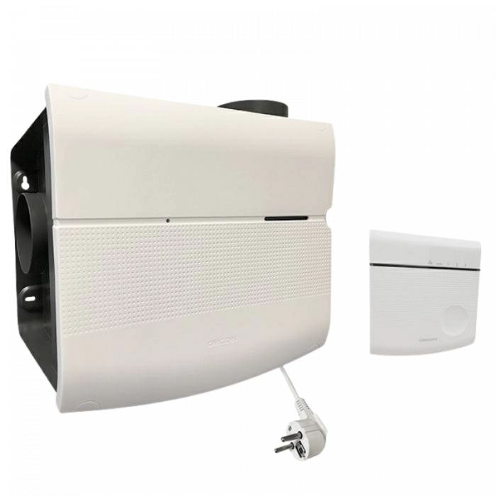 Orcon MVS-15RHCO2B woonhuisventilator - 550 m3/h - met ingebouwde vochtsensor - met RFT CO2-bediening