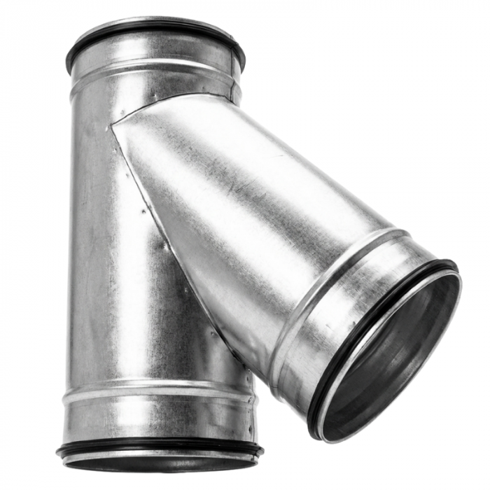 T-stuk 45graden - Ø180mm x Ø180mm x Ø180mm