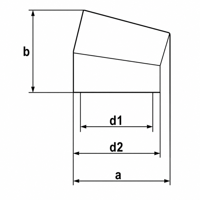 Geïsoleerd leidingsysteem bocht 15° - Ø180mm