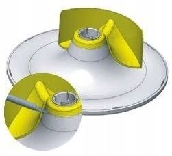 Whisper Designventiel 125 mm kunststof