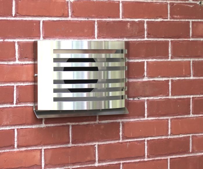 PREMIUM LINE design gevelkap -ALFA- Ø150mm - terugslagklep - RVS