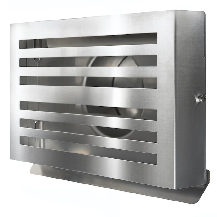 PREMIUM LINE design gevelkap -BETA- Ø125mm - grofmazig gaas - RVS PREMIUM LINE design gevelkap -BETA- Ø125mm - grofmazig gaas - RVS