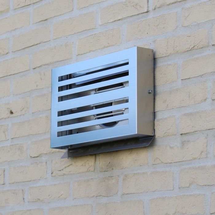 PREMIUM LINE design gevelkap -BETA- Ø125mm - grofmazig gaas - RVS PREMIUM LINE design gevelkap -BETA- Ø125mm - grofmazig gaas - RVS