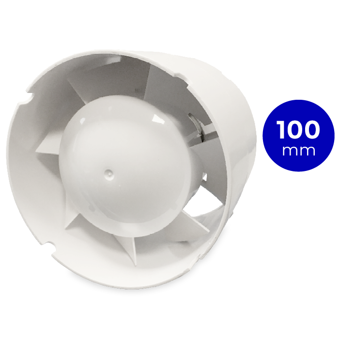 TUBO 100 inschuif-buisventilator - in kanaal Ø100mm