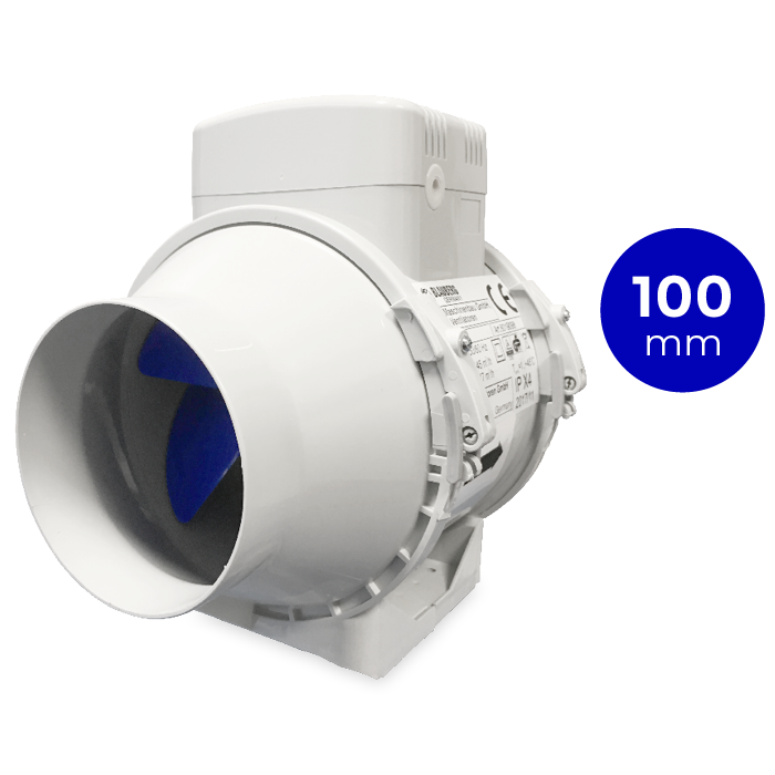 TURBO-E-100 buisventilator - twee standen  - Ø100mm