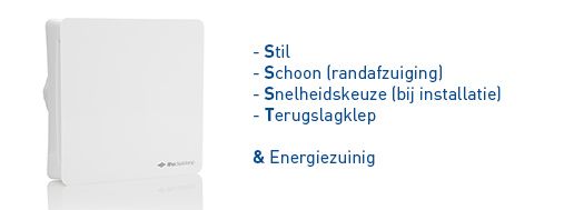 Itho Daalderop BTV-ssst badkamer / toilet kanaalventilator wit 35-75 m3/h 2 snelheden 53-00355