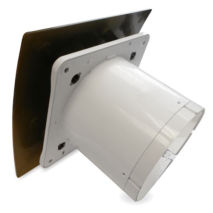 Badkamer/toilet ventilator - met timer & vochtsensor - Ø125mm - goud