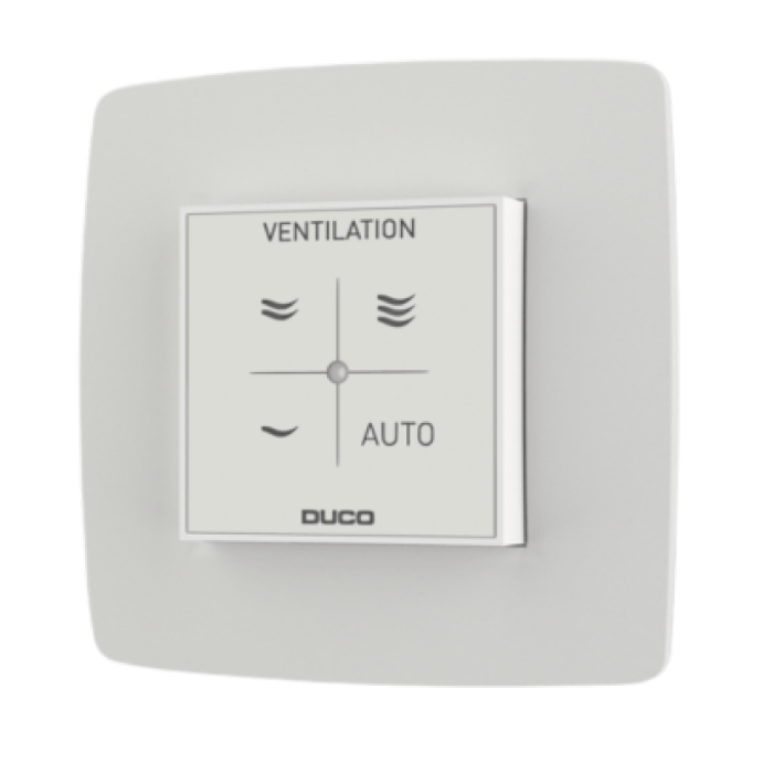 DucoBox Silent All-In-One RH & BD - vocht boxsensor + bedieningsschakelaar RF batterij 