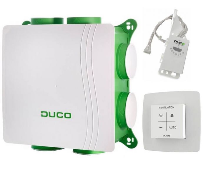 DucoBox Silent All-In-One RH & BD - vocht boxsensor + bedieningsschakelaar RF batterij 