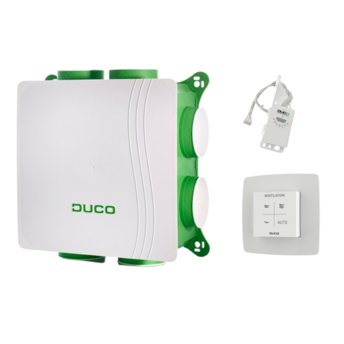 DucoBox Silent All-In-One RH & BD - vocht boxsensor + bedieningsschakelaar RF batterij 