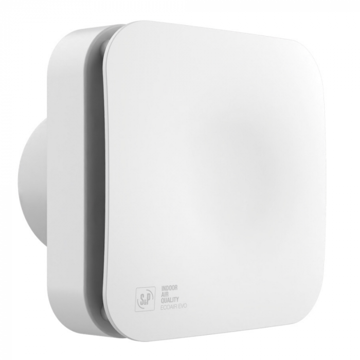 Badkamer/toilet ventilator Soler & Palau ECOAIR EVO ST - Ø 100mm - met nalooptimer - 100 m3/h Badkamer/toilet ventilator Soler & Palau ECOAIR EVO ST - Ø 100mm - met nalooptimer - 100 m3/h