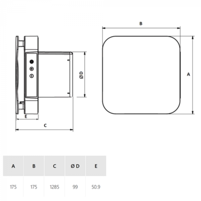 Badkamer/toilet ventilator Soler & Palau ECOAIR EVO ST - Ø 100mm - met nalooptimer - 100 m3/h Badkamer/toilet ventilator Soler & Palau ECOAIR EVO ST - Ø 100mm - met nalooptimer - 100 m3/h