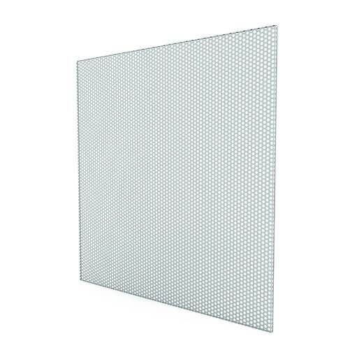 Geperforeerde plafondplaat voor systeemplafond 595x595mm - staal - wit 