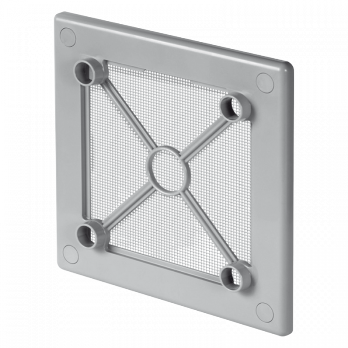 Whisper Design ventilatierooster vierkant (afvoer & toevoer) Ø100mm - kunststof - wit Whisper Design ventilatierooster vierkant (afvoer & toevoer) Ø100mm - kunststof - wit