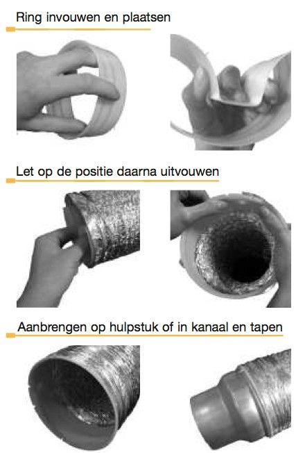  Guso montagering Ø 125mm voor montage slang op buis of hulpstuk