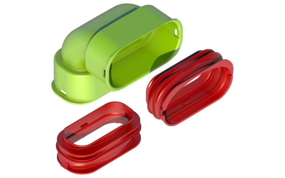 Air Excellent AE35sc Bocht 90° verticaal set